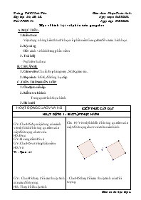 Giáo án Tin học 8 - Tiết 54: Học vẽ hình học với phầnmềm Geogebra - Năm học 2009-2010 - Phạm Tuấn Anh