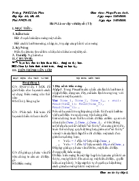 Giáo án Tin học 8 - Tiết 55, Bài 9: Làm việc với dãy số (Tiết 1) - Năm học 2009-2010 - Phạm Tuấn Anh