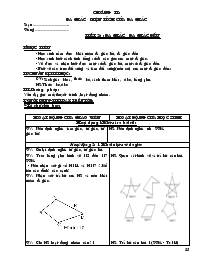 Giáo án Hình học 8 - Chương 2: Đa giác - Diện tích của đa giác