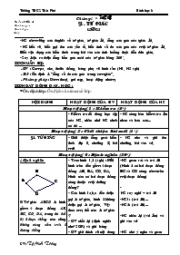 Giáo án Hình học 8 - Chương trình cả năm - Tai Minh Trang