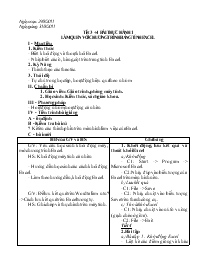 Giáo án Tin học 7 - Tiết 3-4, Bài thực hành 1