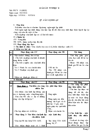 Giáo án Tin học 8 - Tiết 13, Bài 7: Câu lệnh 