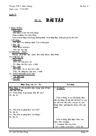 Giáo án Tin học 8 - Tiết 18: Bài tập - Năm học 2009-2010 - Ngô Thị Thùy Dung