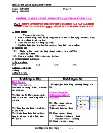 Giáo án Tin học 8 - Tuần 1-15 - Năm học 2007-2008 - Nguyễn Duy Hưng