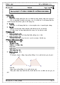 Giáo án Tin học Lớp 8 - Tiết 61: Học vẽ hình với phần mềm Geogebra - Năm học 2008-2009 - Phạm Thị Lệ