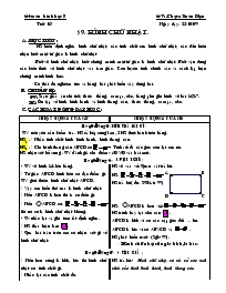 Giáo án Hình học 8 - Tiết 16, Bài 9: Hình chữ