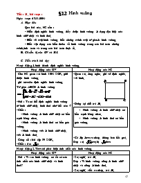 Giáo án Hình học 8 - Tiết 21, Bài 12: Hình vu