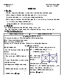 Giáo án Hình học 8 - Tiết 23: Luyện tập - Năm