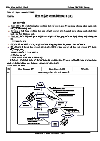 Giáo án Hình học 8 - Tiết 23: Ôn tập chương I (Tiết 1) - Năm học 2009-2010 - Phan Thị Thanh Thủy