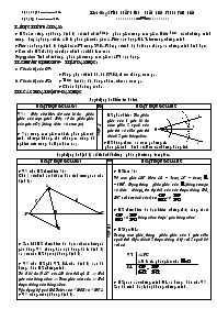 Giáo án Hình học 8 - Tiết 40, Bài 3: Tính chất đường phân giác trong tam giác - Năm học 2007-2008