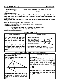 Giáo án Hình học 8 - Tiết 40, Bài 3: Tính chất đường phân giác trong tam giác - Bùi Văn Kiên