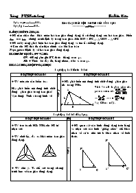 Giáo án Hình học 8 - Tiết 42, Bài 4: Khái niệm hai tam giác đồng dạng - Bùi Văn Kiên