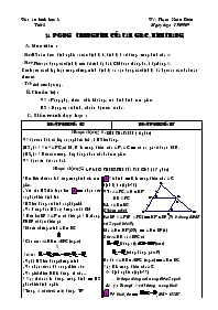 Giáo án Hình học 8 - Tiết 5-6, Bài 4: Đường trung bình của tam giác, hình thang - Năm học 2009-2010 - Phạm Xuân Diệu