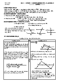 Giáo án Hình học 8 - Tiết 5: Đường trung bình của tam giác (3 cột)