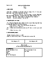 Giáo án Hình học 8 - Tiết 68-69 - Năm học 2006-2007