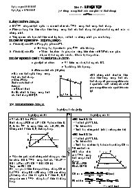 Giáo án Hình học 8 - Tiết 7: Luyện tập (Vẽ đường trung bình của tam giác và hình thang) - Năm học 2007-2008