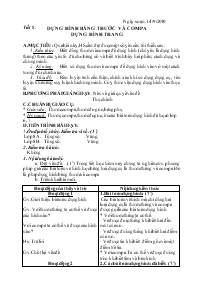 Giáo án Hình học 8 - Tiết 8: Dựng hình bằng t