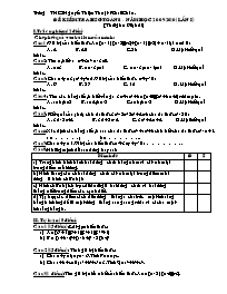 Đề kiểm tra HSG Toán 8 - Năm học 2009-2010 (Lần I) Trường THCS Nguyễn Thiện Thuật