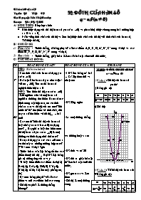 Giáo án Đại số 9 - GV: Nguyễn Tấn Thế Hoàng - Tiết 49: Đồ thị của hàm số y = ax2 (a khác 0)
