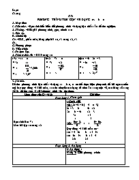 Giáo án môn Đại số 8 tiết 43: Phương trình thu gọn về dạng ax + b = 0