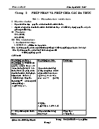 Giáo án Đại số 8 - Giáo viên: Lê Hồng Hạnh - Trường THCS Bồ Đề