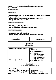 Giáo án Đại số 8 tiết 6 đến 8