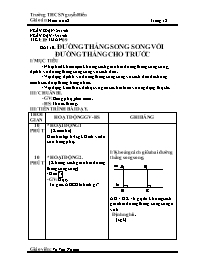 Giáo án Hình học 8 - THCS Nguyễn Hiền - Tiết 