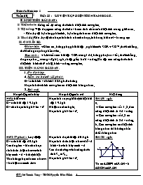 Giáo án Hình học 8 - THCS Nguyễn Hữu Cảnh - Tiết 30: Luyện tập diện tích tam giác