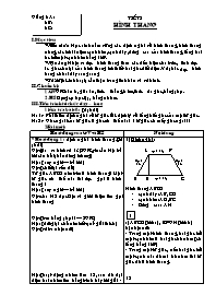 Giáo án môn Hình 8 tiết 2: Hình thang