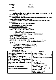 Giáo án môn học Đại số 8 tiết 12: Bài tập