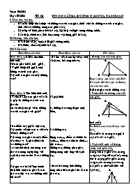 Giáo án Hình học khối 8 - Tiết 64: Tính chất ba đường cao của tam giác