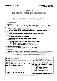 Giáo án môn Đại số khối 8 - Nguyễn Anh Sơn - Tiết 57 đến tiết 59