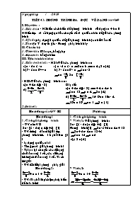 Giáo án môn Đại số khối 8 - Phạm Tuấn Anh - Tiết 43: Phương trình đưa được về dạng ax + b = 0, TIết 44: Bài tập