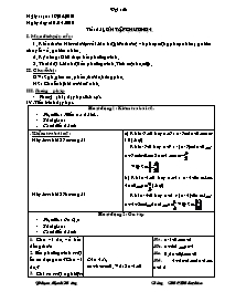 Giáo án môn Đại số khối 8 - Trường THCS Hầu Thào - Tiết 65: Ôn tập chương 4