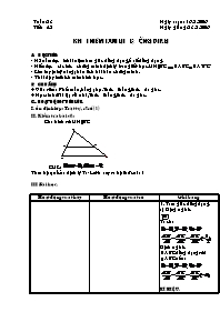 Giáo án môn Hình học khối 8 - Tiết 42: Khái niệm tam giác đồng dạng