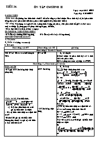 Tập giáo án Đại số lớp 8 - Tiết 36: Ôn tập ch