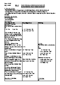 Thiết kế giáo án Đại số 8 - Chương I: Phép nhân và phép chia các đa thức - Tiết 11: Phân tích đa thức thành nhân tử bằng phương pháp nhóm hạng tử