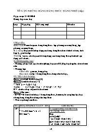 Thiết kế giáo án Đại số 8 - Học kì I - Tiết 6: Những hằng đẳng thức đáng nhớ (tiếp)