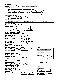 Thiết kế giáo án Hình học 8 - Tiết 28: Diện tích tam giác