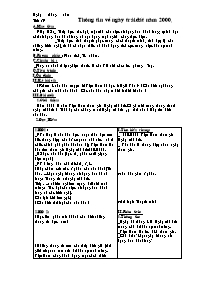 Bài soạn môn Ngữ văn 8 tiết 39: Thông tin về ngày trái đất năm 2000