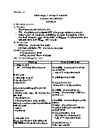 Giáo án các môn Lớp 3 - Tuần 16