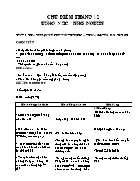 Giáo án Hoạt động ngoài giờ lên lớp 8 - Tiết 8 đến 12