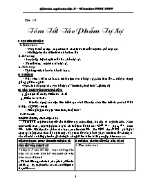 Giáo án Ngữ văn 8 tiết 18, 19