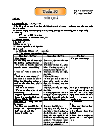 Giáo án Ngữ văn 8 - Tuần 10, 11 - Trường THCS