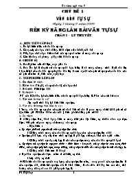 Giáo án Tự chọn ngữ văn 8 - GV: Đỗ Thị Hằng