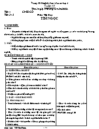 Giáo án Tuần 17 - Lớp 2 - Trường TH Trần Quốc Toản