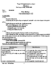 Giáo án Tuần 7 - Lớp 2 - Trường TH Trần Quốc 