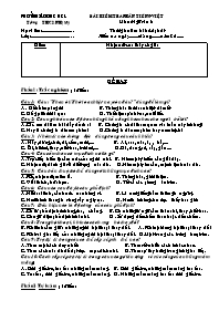 Bài kiểm tra phần tiếng việt Môn: Ngữ văn 8 - Trường THCS Nhị Mỹ