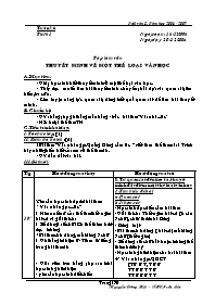 Giáo án dạy môn Ngữ văn 8 - Tuần 16, 17, 18