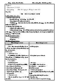 Giáo án Lớp 5 - Tuần 1 đến 4 - Trường tiểu học Đào Phúc Lộc